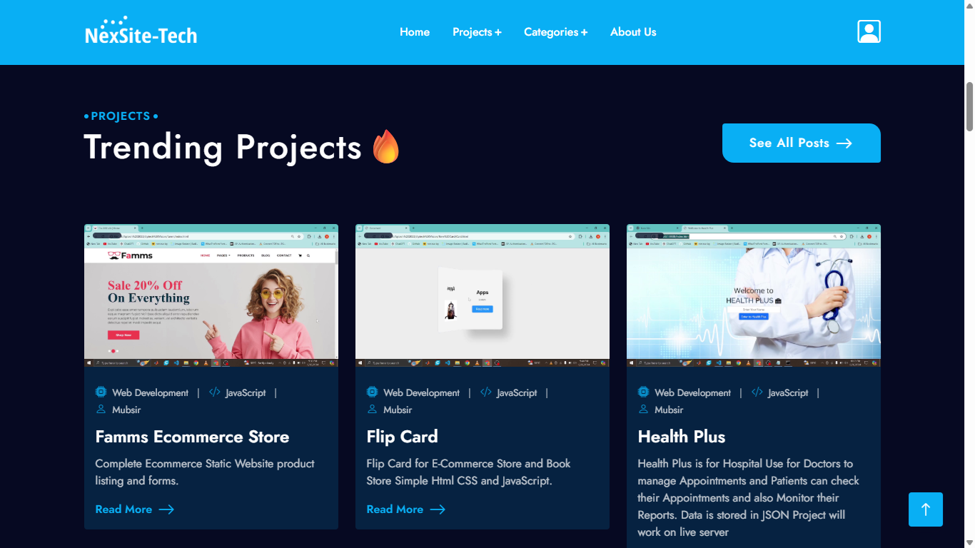 NexSiteTech Business Website